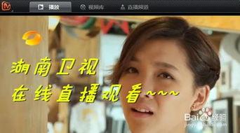 湖南台在线直播观看,精彩瞬间尽收眼底  第1张
